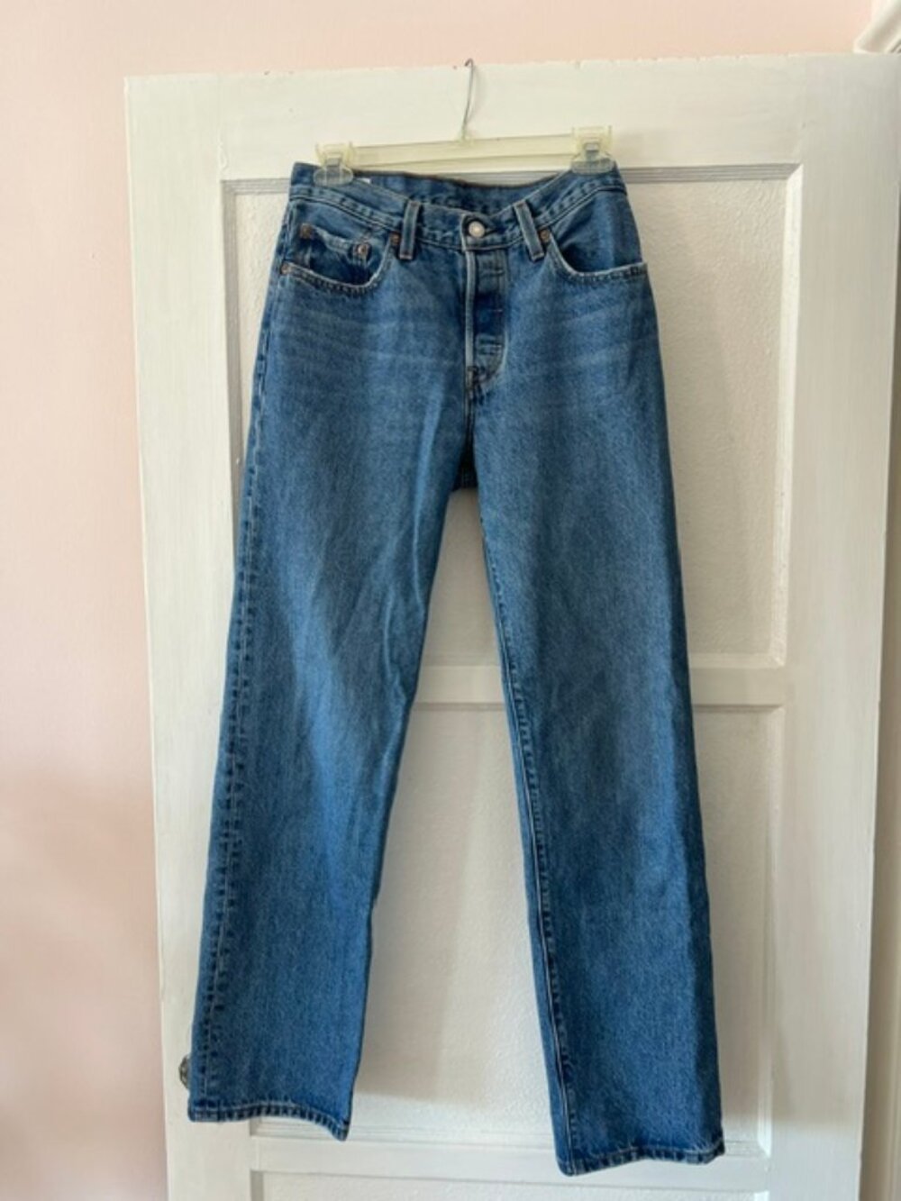 Levi's 501 Straight Leg High Rise Button Fly 26 x 32